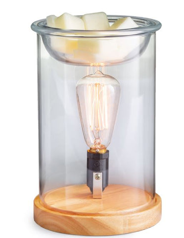 Glass/Wood Wax Warmer